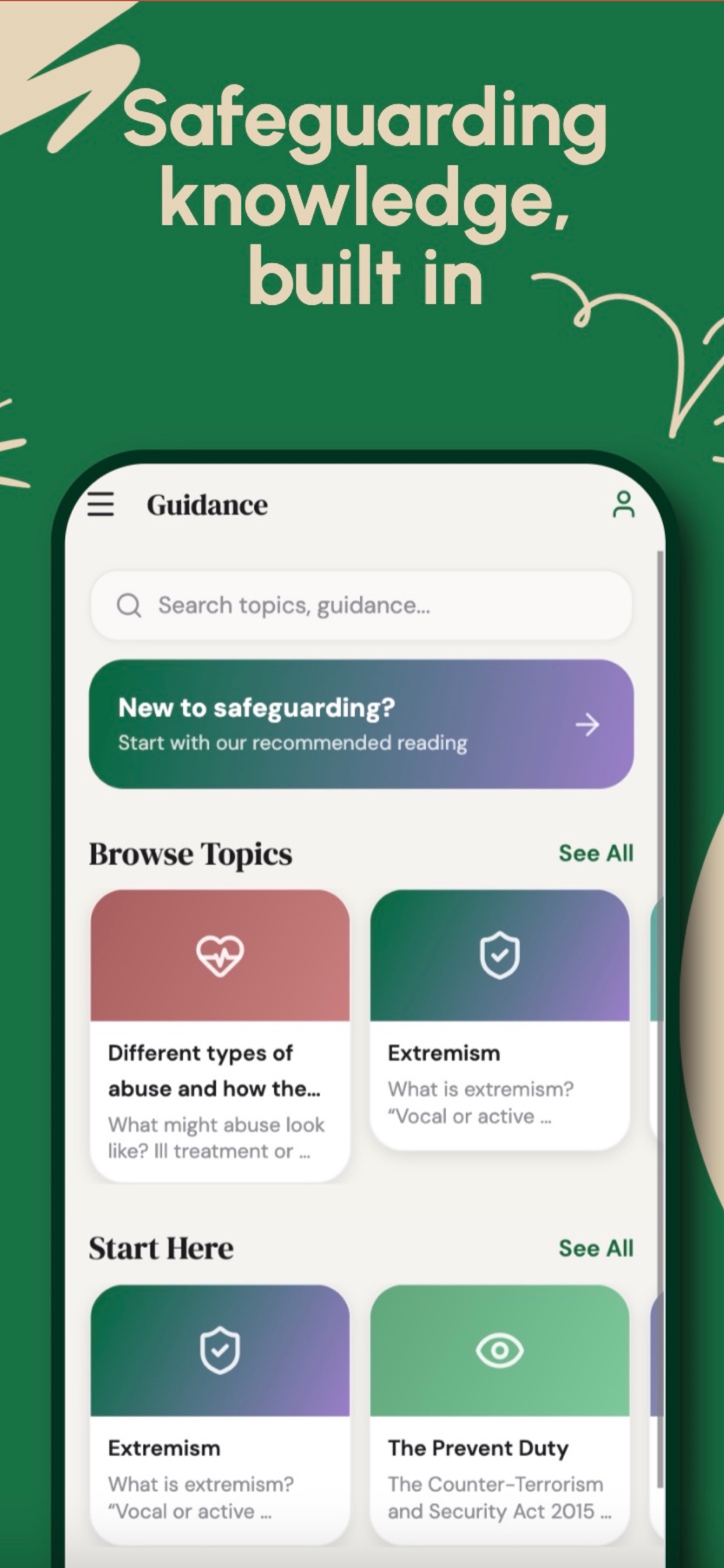 Keep Safe app — guidance library